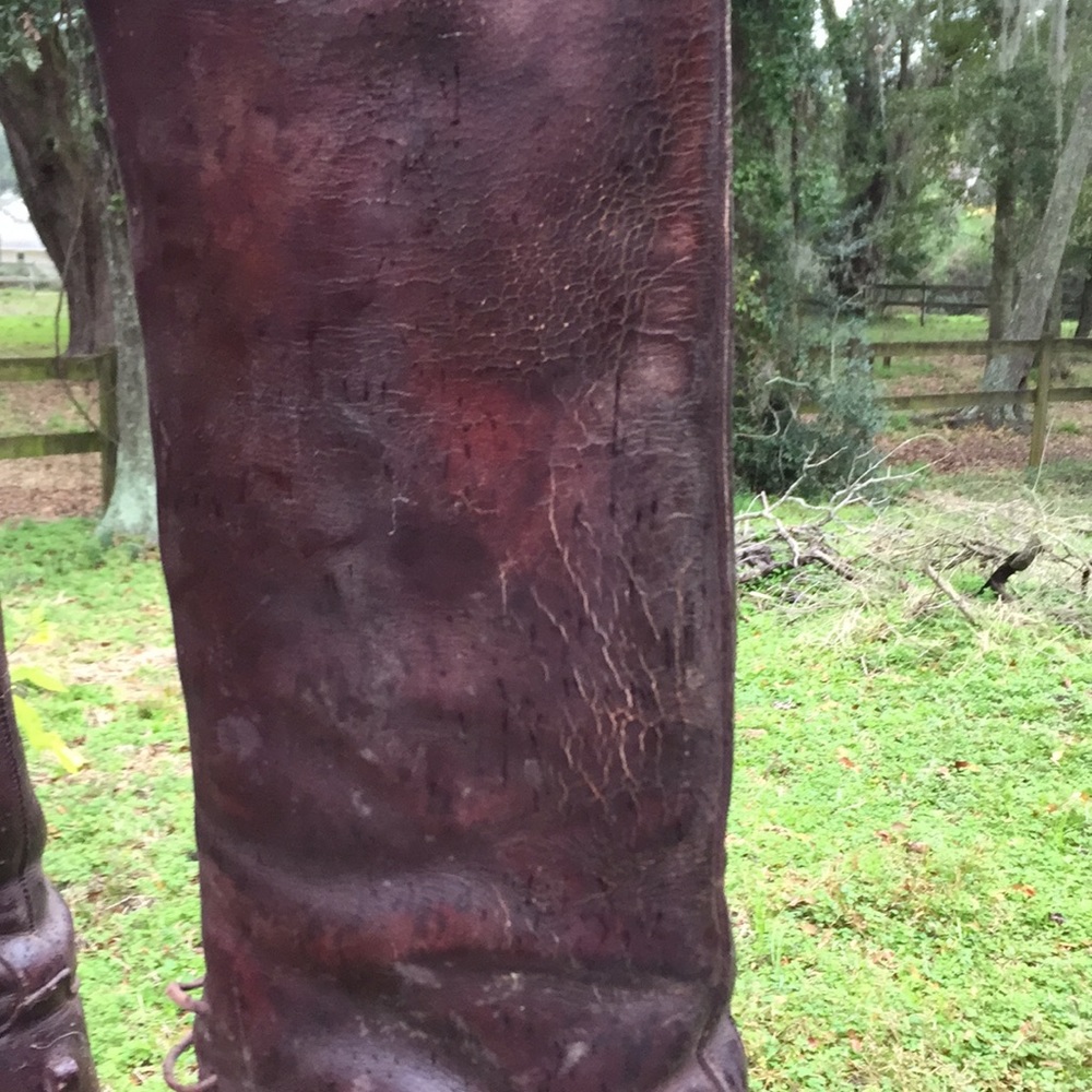 Vintage brown customized field boots - Picture 7 of 8